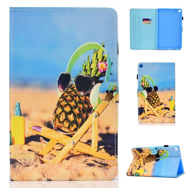 Folio Deksel Til Samsung Galaxy Tab S6 Lite Pineapple Beach