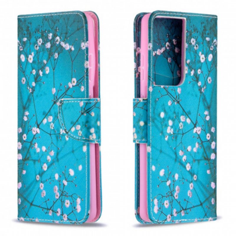 Folio Deksel Til Samsung Galaxy S21 Ultra 5G Blossom Tree