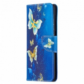 Folio Deksel Til Samsung Galaxy S21 Ultra 5G Butterflies Kings