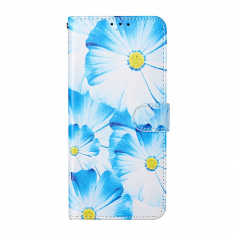 Folio Deksel Til Samsung Galaxy S21 Ultra 5G Gale Blomster