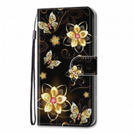 Folio Deksel Til Samsung Galaxy S21 Ultra 5G Magiske Blomster