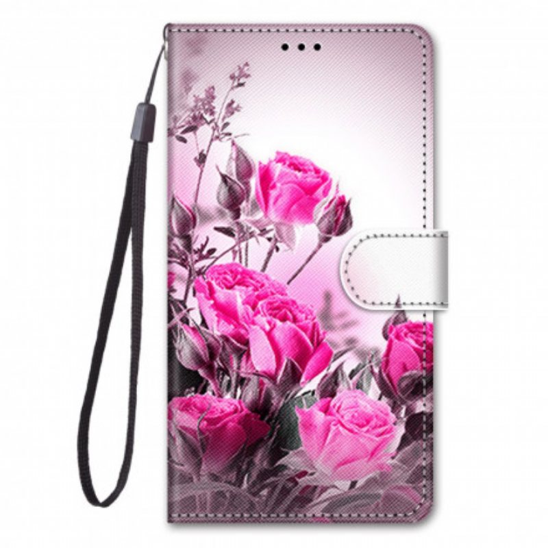 Folio Deksel Til Samsung Galaxy S21 Ultra 5G Magiske Blomster