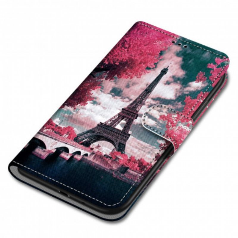 Folio Deksel Til Samsung Galaxy S21 Ultra 5G Paris I Blomst