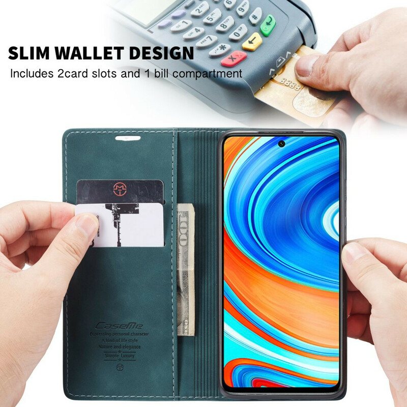 Beskyttelse Deksel Til Xiaomi Redmi Note 9S / 9 Pro Folio Deksel Caseme Imitert Skinn