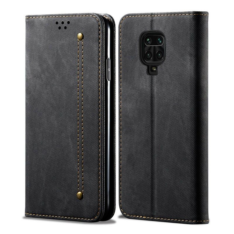 Beskyttelse Deksel Til Xiaomi Redmi Note 9S / 9 Pro Folio Deksel Denim Stoff