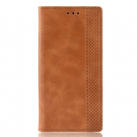 Beskyttelse Deksel Til Xiaomi Redmi Note 9S / 9 Pro Folio Deksel Stilisert Vintage Skinneffekt