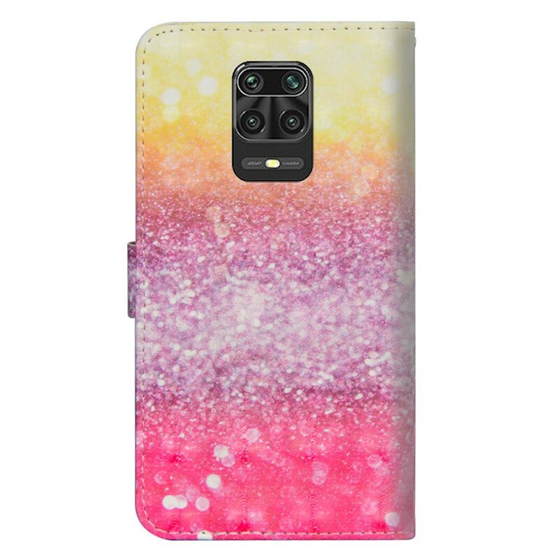 Folio Deksel Til Xiaomi Redmi Note 9S / 9 Pro Glittergradient