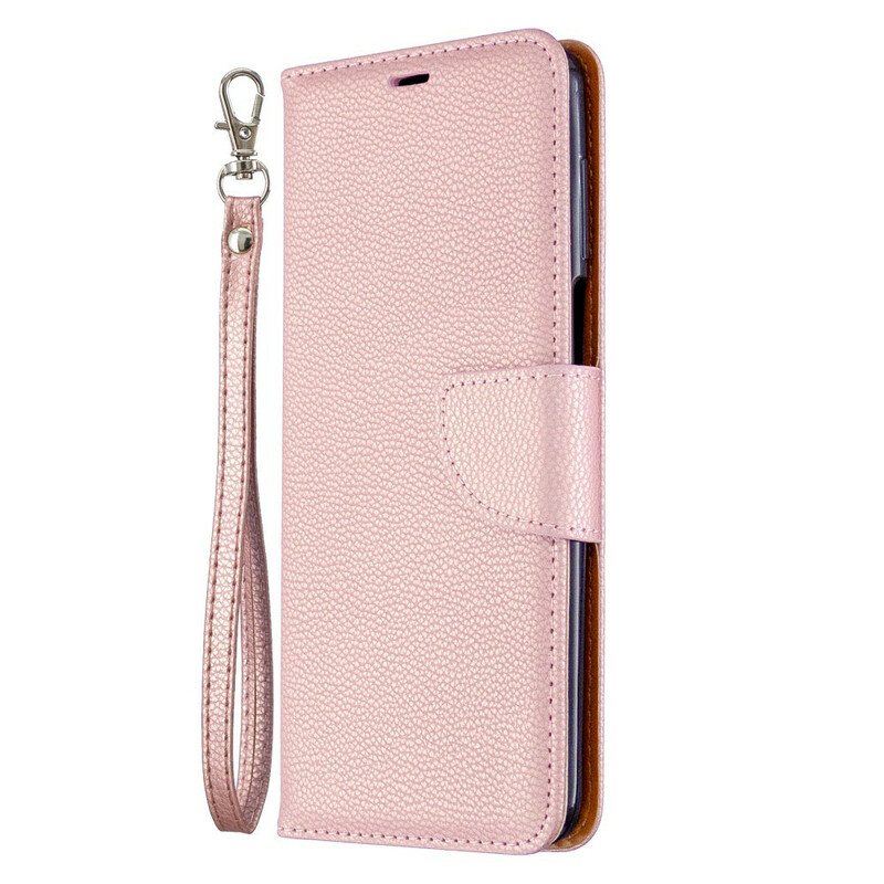 Folio Deksel Til Xiaomi Redmi Note 9S / 9 Pro Litchi Skinneffekt