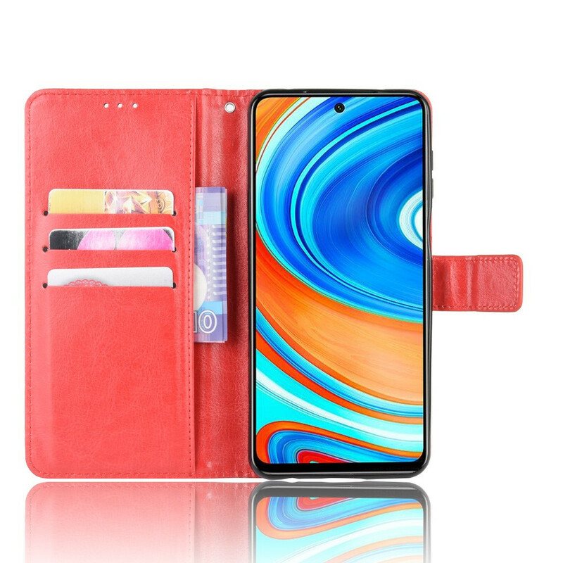 Folio Deksel Til Xiaomi Redmi Note 9S / 9 Pro Prangende Kunstskinn