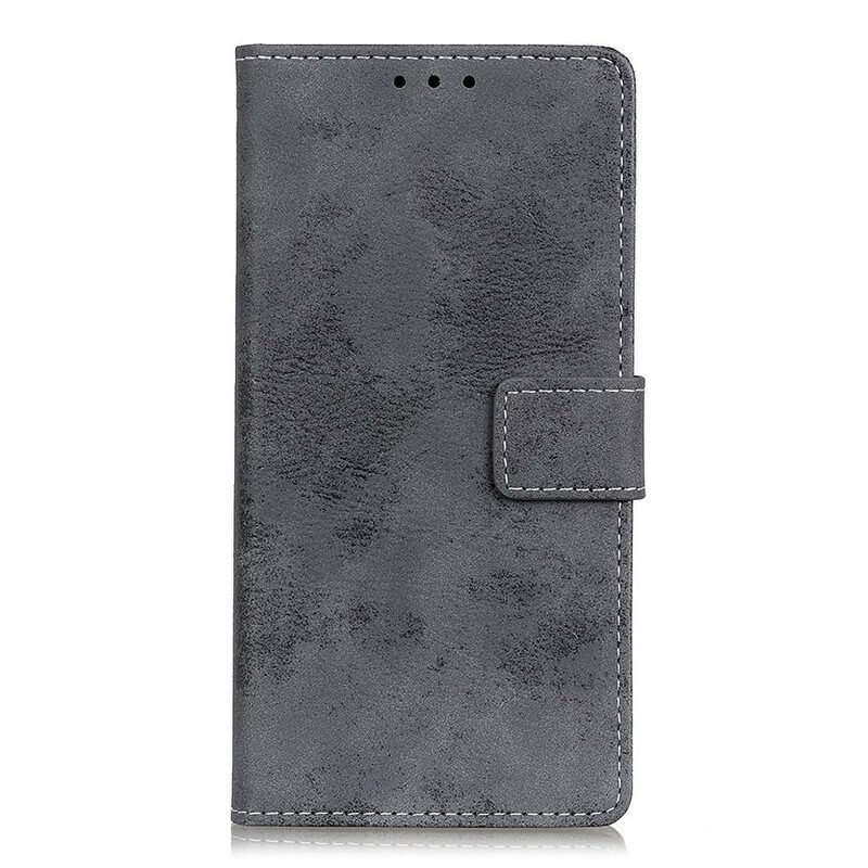 Folio Deksel Til Xiaomi Redmi Note 9S / 9 Pro Vintage Skinneffekt