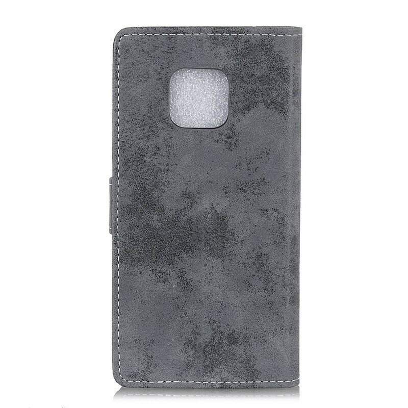 Folio Deksel Til Xiaomi Redmi Note 9S / 9 Pro Vintage Skinneffekt