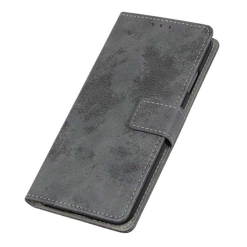 Folio Deksel Til Xiaomi Redmi Note 9S / 9 Pro Vintage Skinneffekt