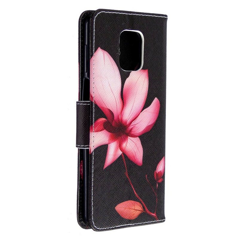 Lærdeksel Til Xiaomi Redmi Note 9S / 9 Pro Rosa Blomst