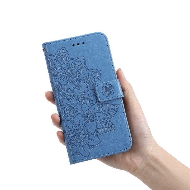 Folio Deksel Til Honor Magic 5 Lite Med Kjede Strappy Mandala