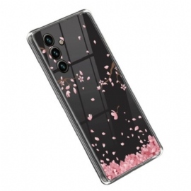 Deksel Til Samsung Galaxy A14 / A14 5G Sømløse Rosa Blomster