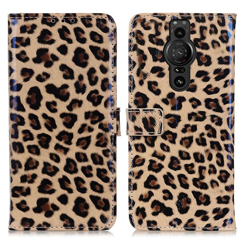 Folio Deksel Til Sony Xperia Pro-I Leopard