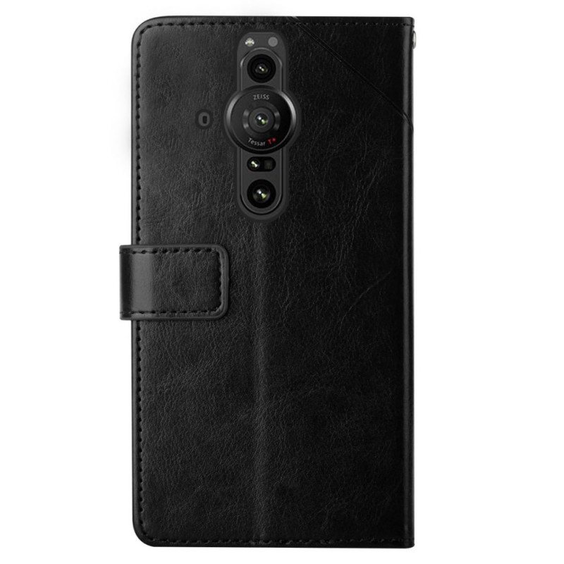 Folio Deksel Til Sony Xperia Pro-I Stil Leather Geo Y Design