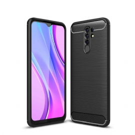 Deksel Til Xiaomi Redmi 9 Børstet Karbonfiber