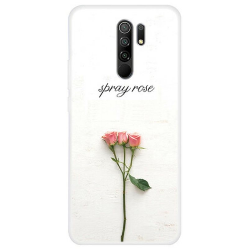 Deksel Til Xiaomi Redmi 9 Spray Roses