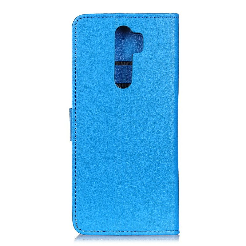 Folio Deksel Til Xiaomi Redmi 9 Premium Litchi-skinneffekt