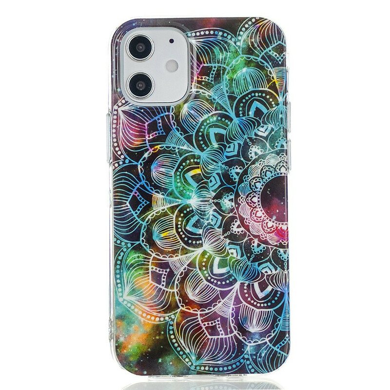 Deksel Til iPhone 12 Mini Fluorescerende Blomsterserie