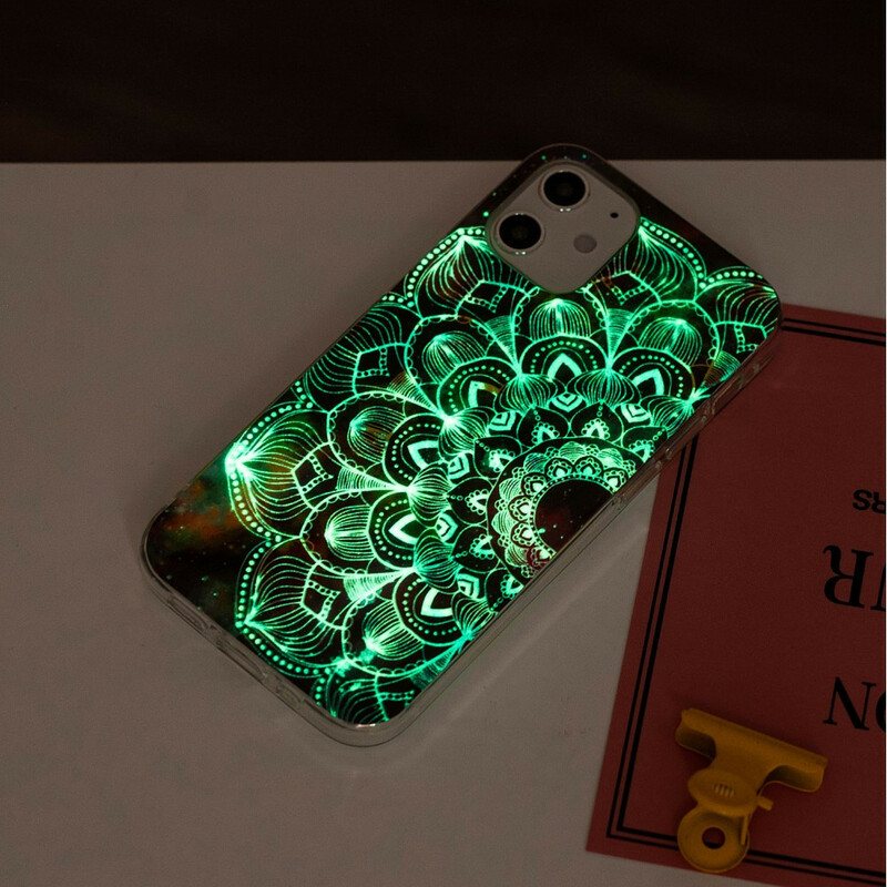 Deksel Til iPhone 12 Mini Fluorescerende Blomsterserie