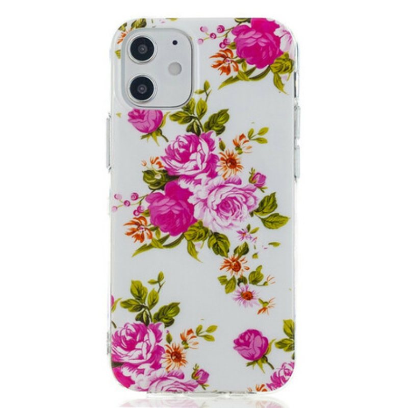 Deksel Til iPhone 12 Mini Fluorescerende Liberty-blomster