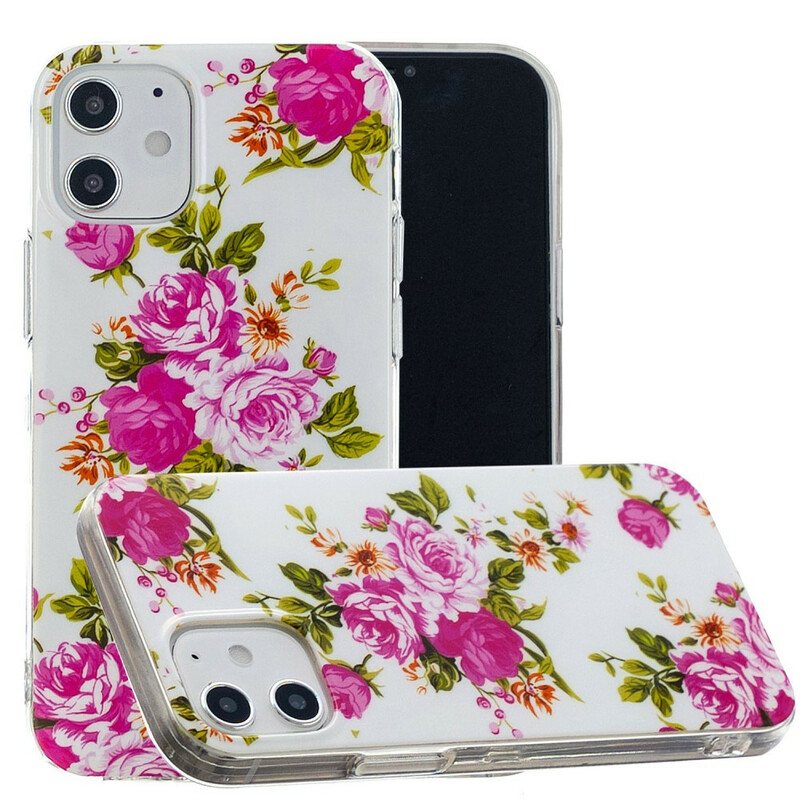 Deksel Til iPhone 12 Mini Fluorescerende Liberty-blomster