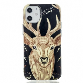 Deksel Til iPhone 12 Mini Fluorescerende Majestic Deer