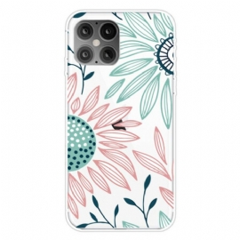 Deksel Til iPhone 12 Mini Gjennomsiktig Én Blomst