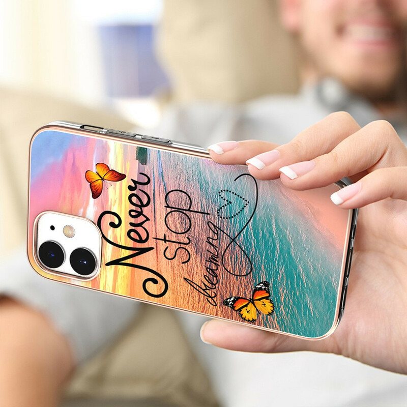 Deksel Til iPhone 12 Mini Never Sto Dreaming Butterflies