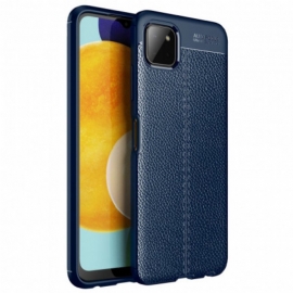 Deksel Til Samsung Galaxy A22 5G Dobbel Linje Litchi Leather Effect