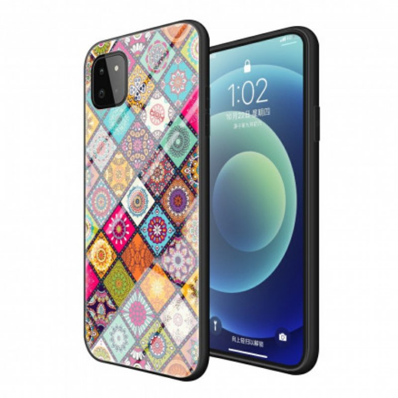 Deksel Til Samsung Galaxy A22 5G Patchwork Magnetisk Holder