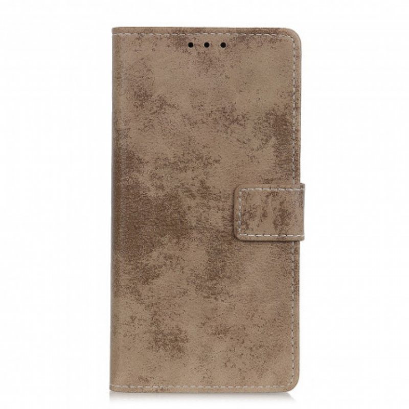 Folio Deksel Til Samsung Galaxy A22 5G Vintage Skinneffekt