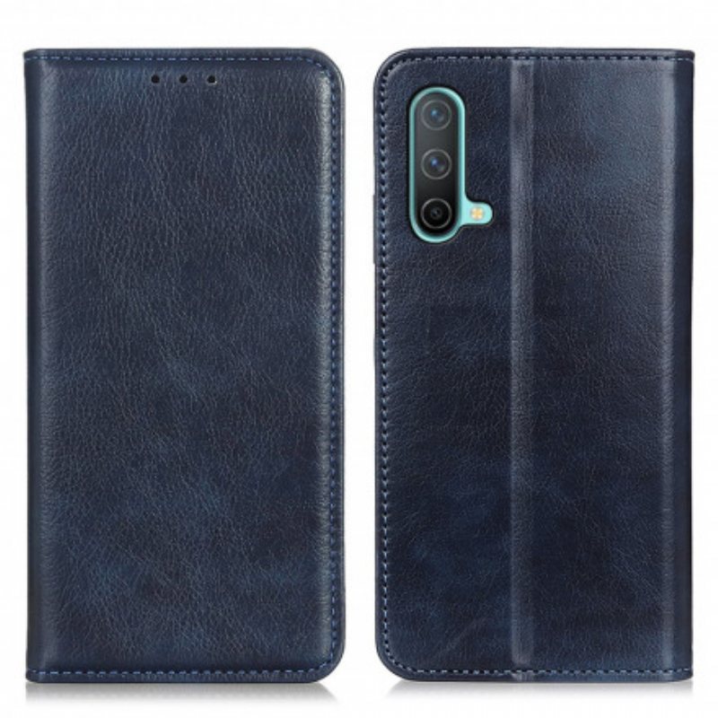 Beskyttelse Deksel Til OnePlus Nord CE 5G Folio Deksel Elegance Split Litchi Leather