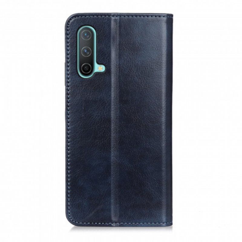 Beskyttelse Deksel Til OnePlus Nord CE 5G Folio Deksel Elegance Split Litchi Leather