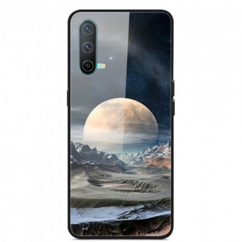 Deksel Til OnePlus Nord CE 5G Space Moon Herdet Glass