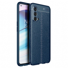 Mobildeksel Til OnePlus Nord CE 5G Dobbel Linje Litchi Leather Effect