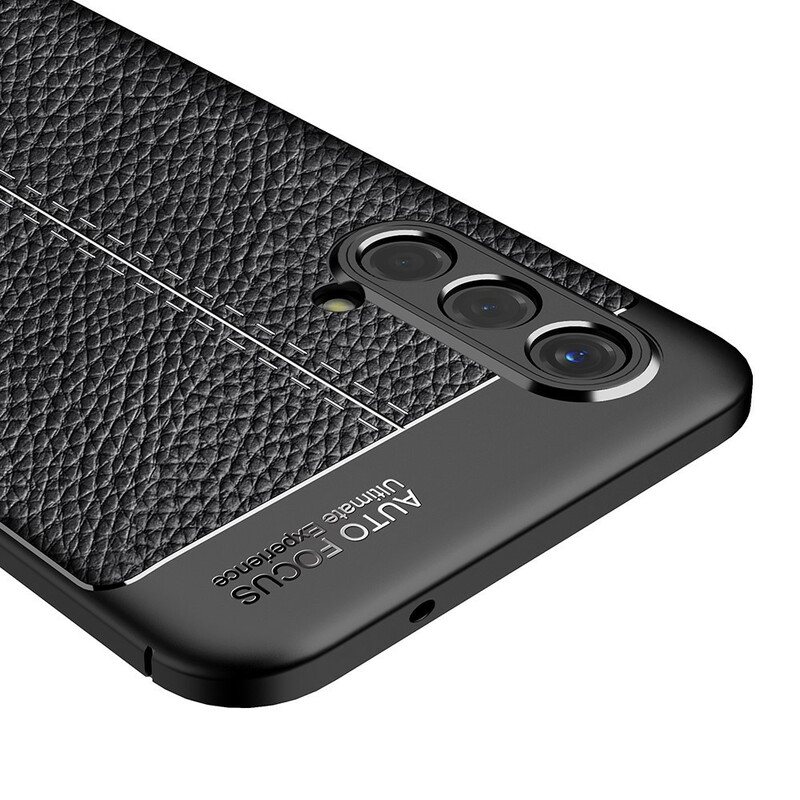 Mobildeksel Til OnePlus Nord CE 5G Dobbel Linje Litchi Leather Effect