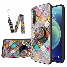 Mobildeksel Til OnePlus Nord CE 5G Patchwork Magnetisk Holder