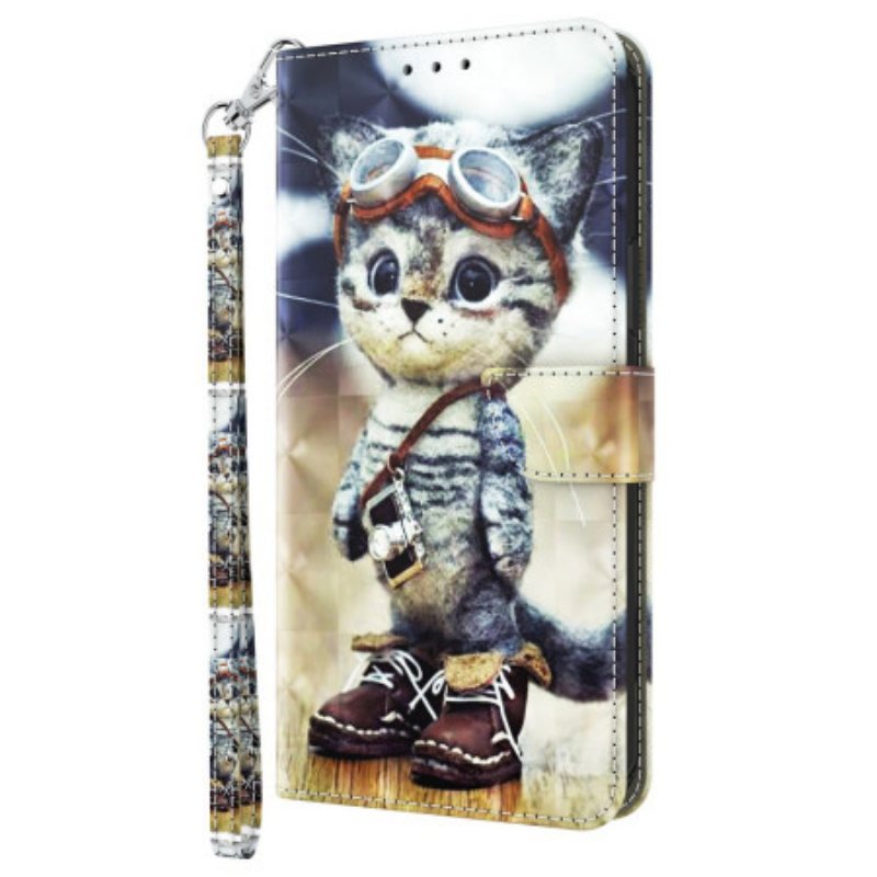 Folio Deksel Google Pixel 9 Pro Xl Aviator Cat Beskyttelse Deksel