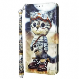 Folio Deksel Google Pixel 9 Pro Xl Aviator Cat Beskyttelse Deksel