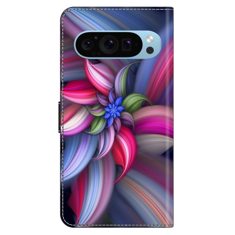 Folio Deksel Google Pixel 9 Pro Xl Fargerike Blomster