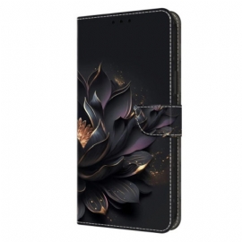 Lærdeksel Folio Deksel Google Pixel 9 Pro Xl Mobildeksel Lilla Lotus