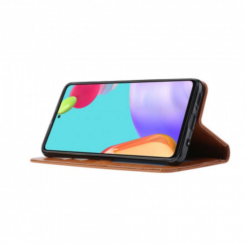 Beskyttelse Deksel Til Samsung Galaxy A72 4G / A72 5G Folio Deksel Kortholder I Kunstskinn