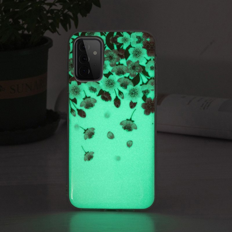 Deksel Til Samsung Galaxy A72 4G / A72 5G Fluorescerende Blomster