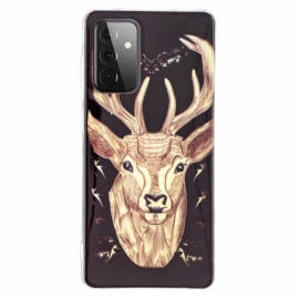 Deksel Til Samsung Galaxy A72 4G / A72 5G Fluorescerende Majestic Deer