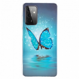 Deksel Til Samsung Galaxy A72 4G / A72 5G Fluorescerende Sommerfugler-serien