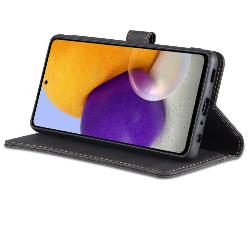 Folio Deksel Til Samsung Galaxy A72 4G / A72 5G Azns Skinneffekt