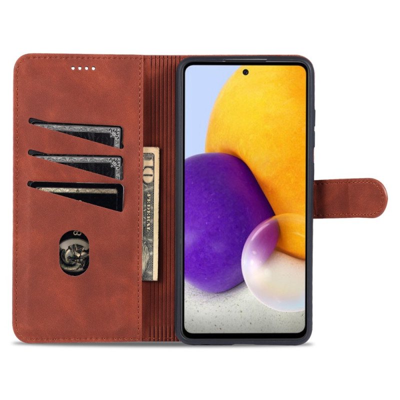 Folio Deksel Til Samsung Galaxy A72 4G / A72 5G Azns Skinneffekt